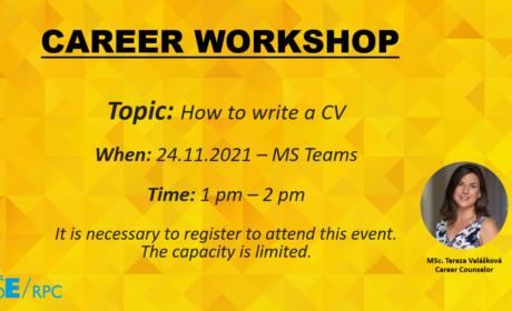 Workshop: How to write a CV – 24.11.2021