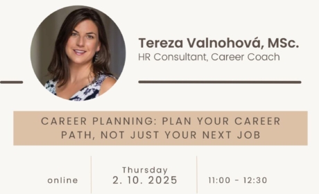 Career workshop: Career planning: Plan your career path, not just your next job – 2. 10. 2025
