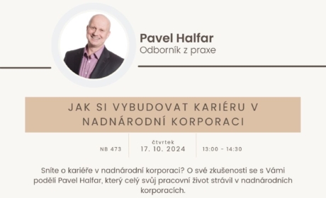 Kariérní workshop: Jak si vybudovat kariéru v nadnárodní korporaci – 17. 10. 2024