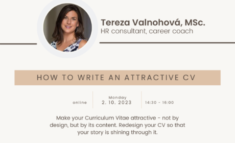 Workshop: How to write an attractive CV – 16. 10. 2023