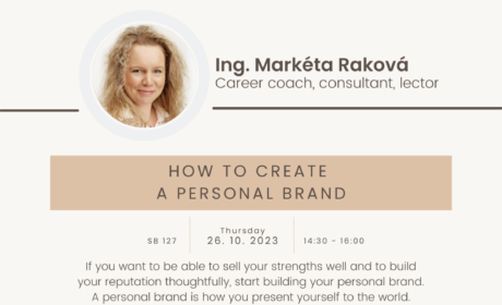 Workshop: How to create a personal brand (and why it´s important for your career) – 26. 10. 2023