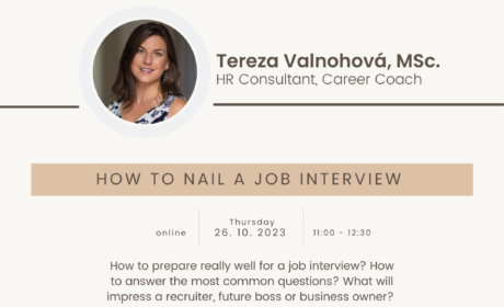 Workshop: How to nail a job interview – 26. 10. 2023