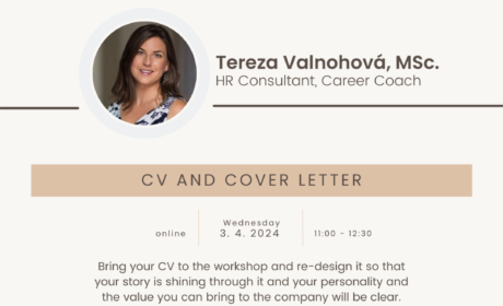 Career workshop: CV and cover letter – 3. 4. 2024