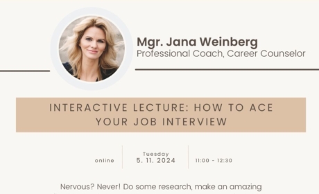 Interactive lecture: How to ace your job interview – 5. 11. 2024