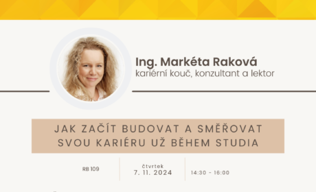 Kariérní workshop: Jak začít budovat a směřovat svou kariéru už během studia – 7. 11. 2024