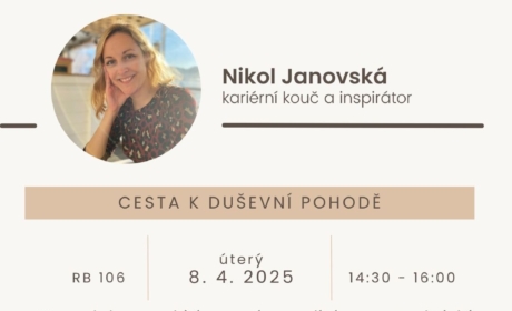 Kariérní workshop: Cesta k duševní pohodě – 8. 4. 2025