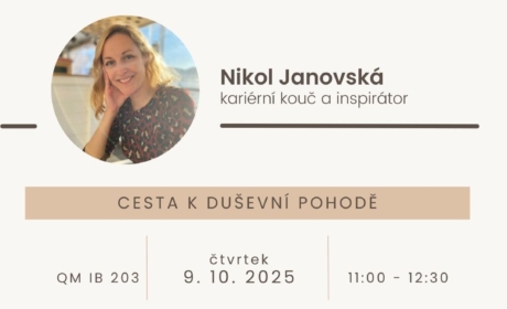 Kariérní workshop: Cesta k duševní pohodě – 9. 10. 2025