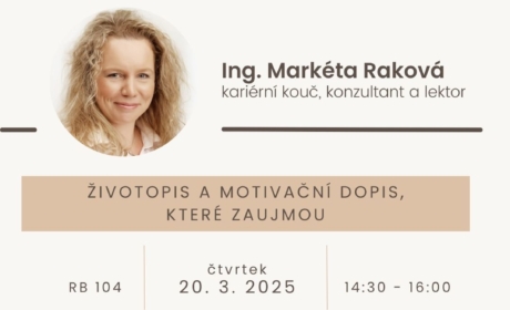 Kariérní workshop: Životopis a motivační dopis, které zaujmou – 20. 3. 2025