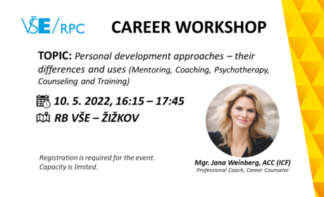 Workshop: Personal development approaches-their differences & uses – 10. 5. 2022