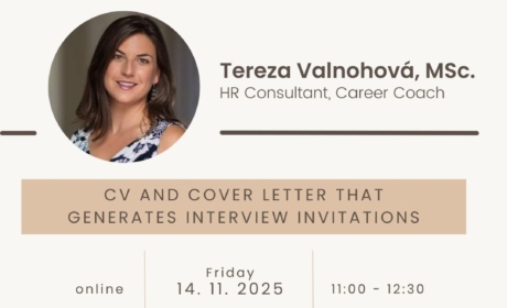 Kariérní workshop: CV and Cover letter that generates interview invitations – 14. 11. 2025