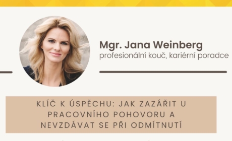 Interaktivní přednáška: Jak zazářit u pracovního pohovoru a nevzdávat se při odmítnutí – 6. 3. 2025